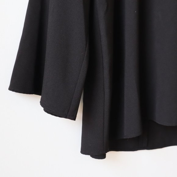 Kensie Black Swing Blouse with Bell Sleeves, Size Small - Picture 5 of 12